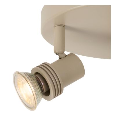 Lucide KIANTI - Ceiling spotlight - Ø 15 cm - 2xGU10 - Taupe